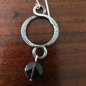 One earring Silpada with smoky topaz